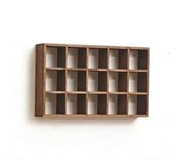 Estante de exhibición de rejilla de madera para tazas y tazas, estante de almacenamiento resistente para liberar espacio en la encimera de la cocina