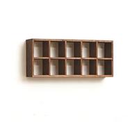 Estante de exhibición de rejilla de madera para tazas y tazas, estante de almacenamiento resistente para liberar espacio en la encimera de la cocina