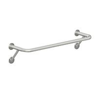 Estante de exhibición de ropa montado en la pared, barra moderna para colgar ropa, estante para ropa al por menor, sistema de estantes para colgar ropa comercial de acero inoxidable, barra de ropa par