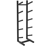 Estante de exhibición de snowboard de 5 capas, soporte de metal independiente para esquís, patinetas, scooters y tablas de muestra, organizador de gimnasio en casa y solución de almacenamiento de