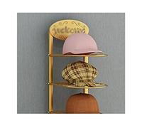 Estante de exhibición de sombreros de metal de suelo a techo, soporte de tienda de ropa de varios niveles, elegante soporte para sombreros para tiendas minoristas, perchero de presentación