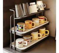 Estante de Exhibición de Tazas for Encimera, Bandeja Drenaje Desmontable