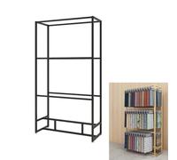 Estante de exhibición de tela de metal, soporte de pie para sala de exposición y uso ferial