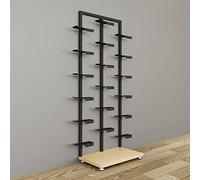 Estante de exhibición de tenis de metal, estante de doble cara para zapatos de baloncesto, ideal para tienda, armario, pasillo y organización de entrada