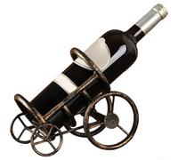 Estante de exhibición de triciclo retro para botellas de vino hecho de hierro forjado con auténtico acabado de estilo antiguo (B)