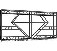 Estante de exhibición LED para botellas de licor, estante de metal para copas de vino para mostrador de bar, almacenamiento de gran capacidad con copa colgante al revés