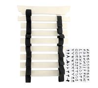 Estante de exhibición para cinturón de karate, soporte para cinturón de artes marciales con colgador y calcomanías, no requiere montaje, estante de almacenamiento para adolescentes, niños, mujeres