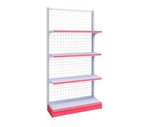 Estante de exhibición resistente de 4 niveles para supermercado, organizador de aperitivos grande de metal para exhibición y almacenamiento de tiendas de cocina