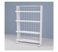 Estante de exhibición rodante de pie, estantes ajustables para comercialización de tiendas y organización de cocina