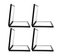 Estante de exhibición suspensión 3D película cuadrada Pe, soporte joyería, estuche exposición flotante, anillo transparente, 10 Uds para Joyería, Medallas