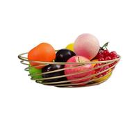 Estante de frutas Frutero de metal, cesta fruta calada for aperitivos, frutas, verduras, toallas(Blanco)