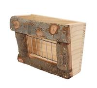 Estante de Heno de Madera para Conejos, Alimentador de Heno para Conejos, Pesebre, Soporte para Pasto, Cobayas, Dispensador de Alimentos para Animales, Conejos, Mascotas
