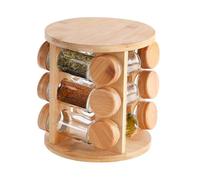Estante De Hierbas Giratorias | Soporte De Tarros De Hierbas De Madera Para Cocina,Estante De De Hierbas - Para Armario De Almacenamiento, Almacén, Encimera De Cocina, Comedor, Apartamento