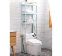 Estante de inodoro independiente ajustable de 3 niveles, estante de almacenamiento antideslizante para baño, material PP que ahorra espacio (azul) para una nización eficiente del baño