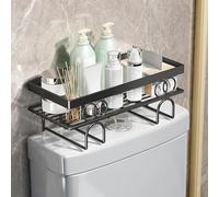 Estante de Inodoro sobre el Inodoro Organizador de baño, Soporte de Metal para Papel higiénico, Estante de baño para Inodoro, Estante de Almacenamiento para baño, 34 x 15 x 16 cm