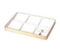 estante de joyería Bandeja for anillos con múltiples compartimentos, ideal for exhibir anillos, pulseras y aretes. soporte de exhibición de joyería