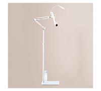 Estante de lectura de suelo ajustable con lámpara, perfecto para cama, partituras, libros de cocina, soporte de brazo largo, soporte de altura ajustable para lectura y música