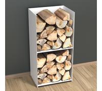 Estante De Leña Para Interior Y Exterior De Metal