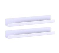Estante de Libros Magnético - Organizador Acrílico, 2 Piezas Estante Flotante | Soporte Reutilizable Sin Taladro para Cocina, Refrigerador, Estudio, Hogar, Habitación Niños