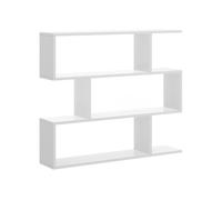 Estante de livros com efeito madeira