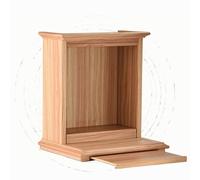 Estante de madera para altar budista que ahorra espacio, pequeño Pooja Mandir para meditación, mesa de santuario de Buda para el templo del hogar y cenizas de mascotas, soporte compacto para estatua
