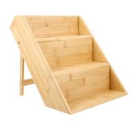 Estante de madera para encimera de cocina, soporte para contenedores de condimentos, estante de ahorro de espacio para un fácil acceso y nizat