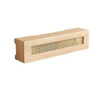 Estante de madera para enrutador, caja de almacenamiento de montaje en pared para enrutadores WiFi, gabinete de madera maciza para decoración del hogar y la oficina