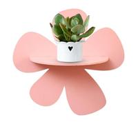 Estante de madera para flores, bonitos estantes de pared en forma de flor, estante de garabatos preparados, exhibición decorativa de libros, estante de madera versátil para dormitorio, baño, sala de