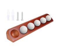 Estante de madera para pelotas de golf, estuche de almacenamiento de 13.39 pulgadas para colección de pelotas de golf, organizador premium con diseño elegante, accesorio deportivo para el hogar, sala