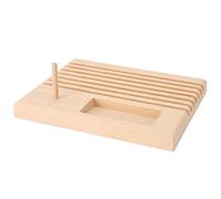 Estante de Madera para Regla de Acolchado, Soporte para Regla de Acolchado, Estante de Carrete DIY, Organizador de Almacenamiento, Herramienta de Costura Pequeña
