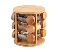 Estante de madera para tarros, giratorio para sal, pimienta, nizer de cocina Slish, dispensador tial Se y solut que ahorra espacio