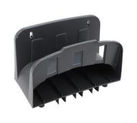 Estante de manguera montado en la pared para uso en exteriores con construcción robusta y diseño aerodinámico para mantener las herramientas de jardín perfectamente almacenadas (negro)