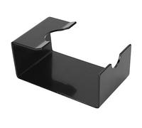 Estante de manipulación de café de acero inoxidable, soporte de mango de manipulación, soporte de exhibición, herramienta de café para el hogar (Negra)