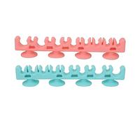 Estante de Maquillaje montado en la Pared de Silicona Auto absorción Suave Suave gentil de Cepillo cosmético Secado Estante de Secado