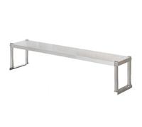 Estante de mesa de preparación de acero inoxidable ajustable de 3 niveles para cocinas, restaurantes, bares, gas, 60 x 30 x 40 cm, resistente, versátil