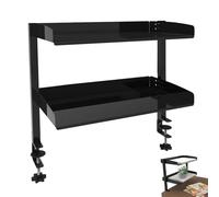 Estante De Mesa, Organizador De Escritorio Estante De Escritorios 2 Niveles Estantes De Escritorio Con Abrazadera Accesorio Para Estantes De Escritorios Estantees Para Oficina Hogar 44X22X39 Cm Negr