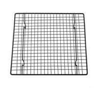 Estante de metal para enfriar pasteles sin revestimiento para hornear y asar, bandeja de diseño lateral completo para permitir la circulación del aire y calor uniforme para una cocción más rápida (26