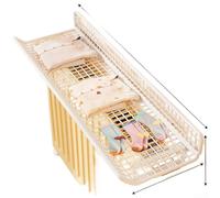 Estante de metal resistente para colocar sobre el radiador que garantiza un uso seguro y estable para secar telas y más (blanco, 40 cm)