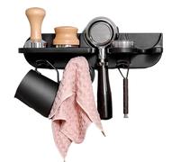 Estante De Montaje En Pared Para Portafiltro De Café - Estante Adhesivo Para Herramientas De , Organizador De Accesorios Para Espresso | Soporte De ABS De Alta Resistencia Para Distribuidor De