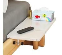 Estante de noche, 7.87x14.17 pulgadas de acero de carbono retráctil para almacenamiento de dormitorio, organizador que ahorra espacio con capacidad de carga de 15 kg y diseño ajustable, estante para l