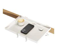 Estante de noche: mesa auxiliar plegable de 12.6 pulgadas para facilitar el acceso, almacenamiento de ahorro de espacio con función de mesita de noche, estante de organizador para la escuela de cama e