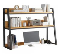 Estante de oficina de 3 niveles para dormitorio, versátil soporte de exhibición de computadora, estantería que ahorra espacio, organización de oficina en casa (C 75 x 32 x 90 cm), solución de