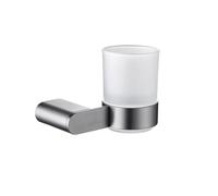 Estante de papel de metal gris para jabonera, soporte para taza, gancho para bata SUS 304, cepillo de inodoro, toallero, accesorios de baño, gris pistola, portavasos