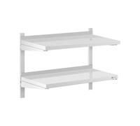 Estante de pared - 2 baldas - 40 x 80 cm | Royal Catering