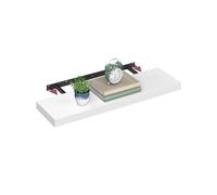 VASAGLE Estante de Pared, Estante Flotante, 20 x 80 x 3,8 cm, Balda de Pared para Marcos de Fotos, Decoración, para Salón, Estudio, Cocina, Blanco Nieve LWS028WE01