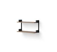 Estante de Pared 450 Nuez y Negro