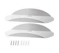 Estante de Pared Acrílico | 2 Piezas Pequeñas Repisas de Pared Montadas,Soporte Ahorrador de Espacio para Cuadros,para Guardería Cocina Ducha Sala de Estar Ventana Plantas Fotos Obras de Arte Trofeos