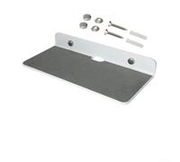 Estante de pared acrílico resistente para teléfonos y artículos de | Elegante acabado negro, estilo moderno de perilla, estabilidad sin vibraciones, ideal para configuraciones de sonido