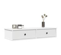 Estante de Pared con Cajones, Elegante Organizador de Almacenamiento Cerrado, Gabinete Flotante de Madera Diseñada para Sala de Estar, Dormitorio y Oficina en Casa (100x37,5x19cm)