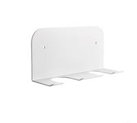 Estante de pared de acero para portafiltros de café, se adapta a tamaños de portafiltros de 51 mm y 58 mm, soporte diseñado para mantener la estación de café ordenada y funcional (blanco L)